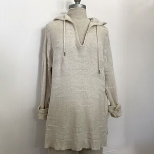 AE Cream Hooded Knit Sweater